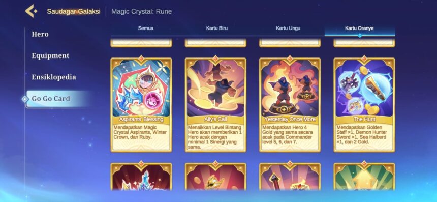 5 Go Go Card yang Nggak Boleh Dilewatkan Saat Main Magic Chess Go Go!
